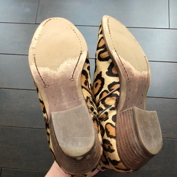 Sam Edelman Calf Hair Cheetah Petty Booties - Picture 9 of 16